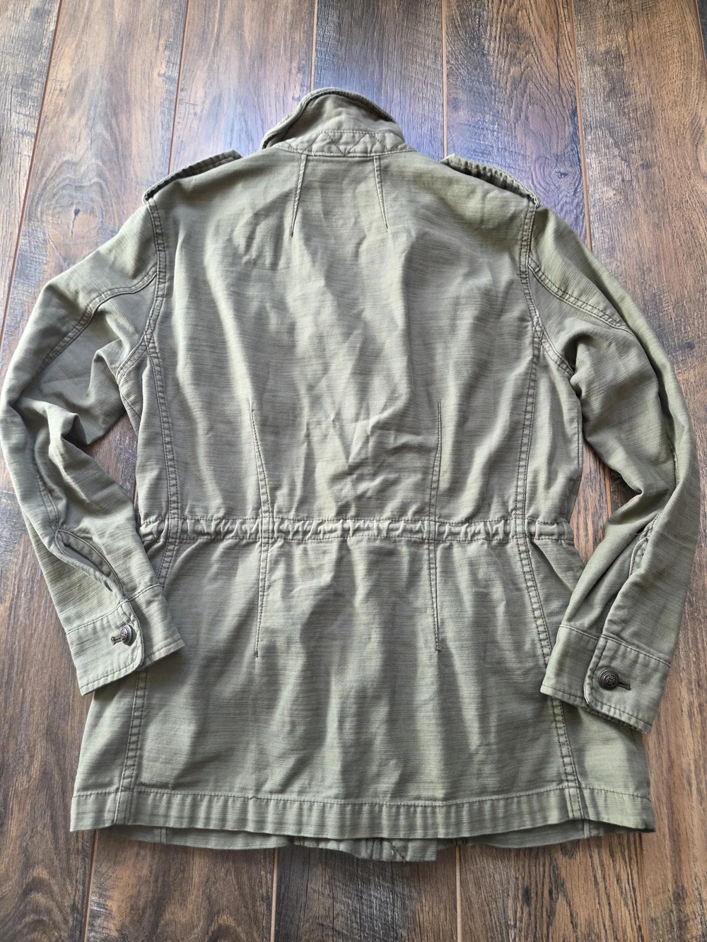 Free People Not Your Brothers Military Surplus Utility Jacket Olive Green XS